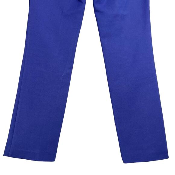 REISS Joanna Straight Tailored Trousers SIZE 4 Royal Blue Stretch Dress Pants - Picture 9 of 10